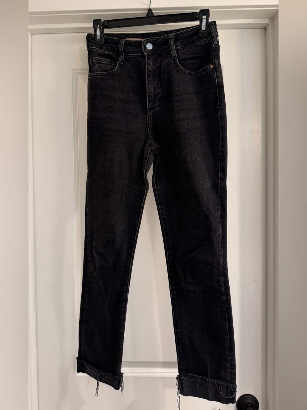 Pilcro The Cigarette High-Rise Black Denim Jeans - Picture 2 of 5